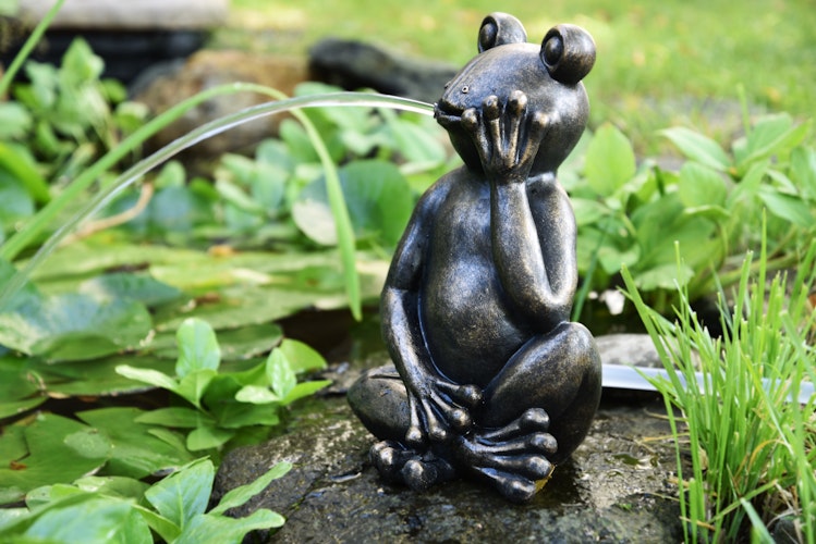 Heissner Teichfigur "Lazy Frog", 20x19x30cm Bild