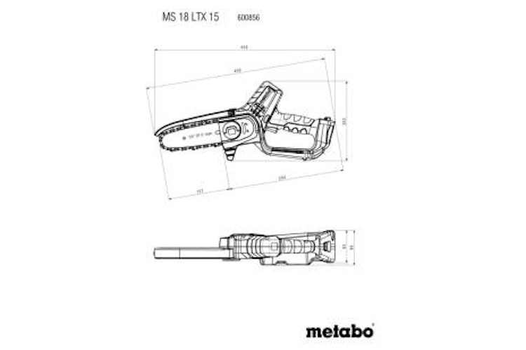 Metabo AKKU-GEHÖLZSÄGE MS 18 LTX 15 (600856500)