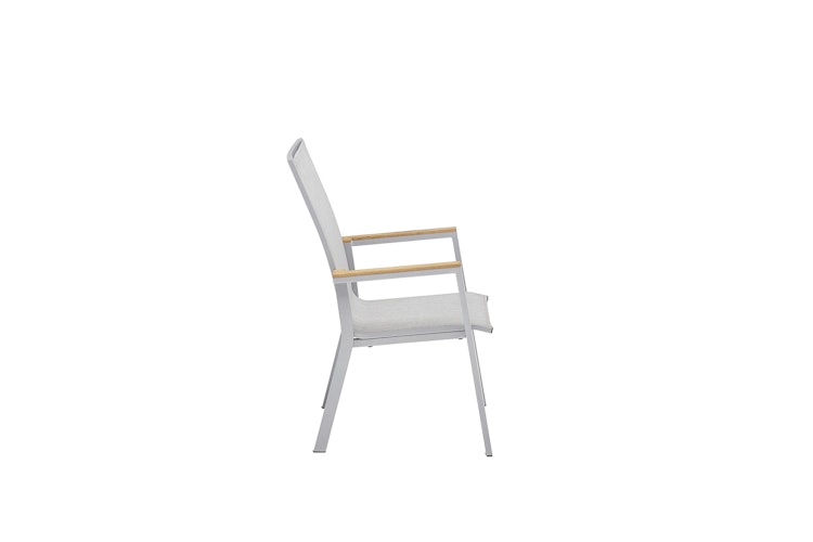 Kettler Stapelsessel RASMUS mit hoher Rückenlehne, Aluminium / Outdoorgewebe