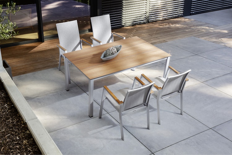 Kettler Stapelsessel RASMUS mit hoher Rückenlehne, Aluminium / Outdoorgewebe