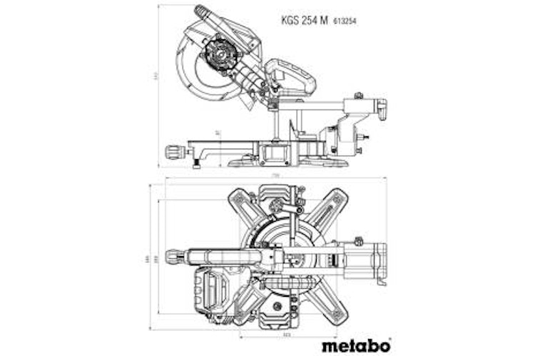 Metabo KGS 254 M Kappsäge (613254000) 