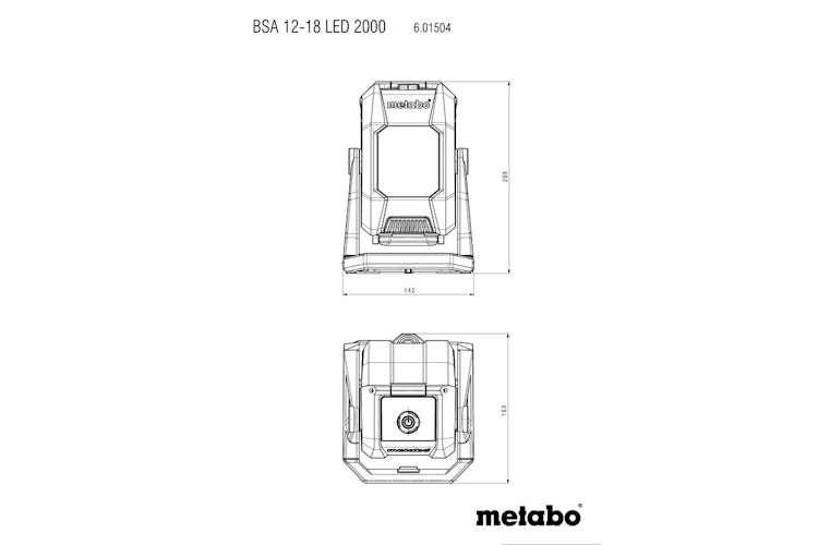 Metabo Akku-Baustrahler BSA 12-18 LED 2000 (601504850)