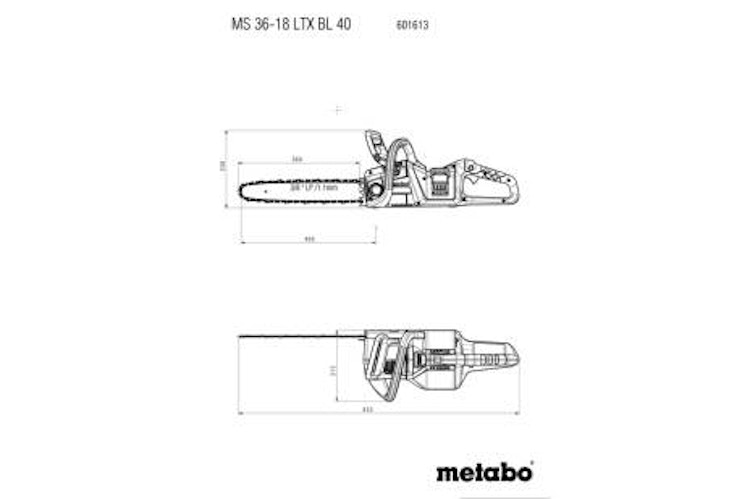 Metabo MS 36-18 LTX BL 40 *Akku-Kettensäge TV00 601613850