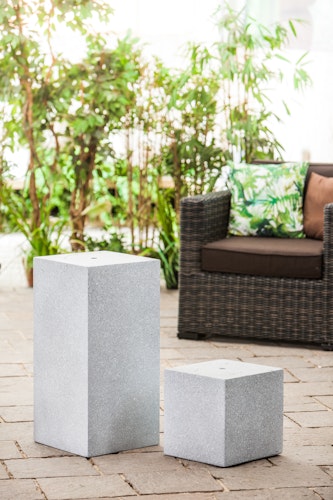 Heissner Gartenbrunnen-Sockel "Cube", granite color, 31x31x31cm (016611-09) Bild