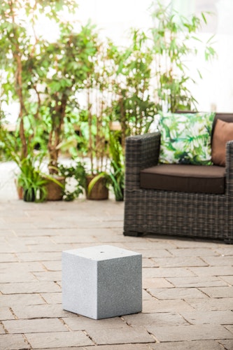 Heissner Gartenbrunnen-Sockel "Cube", granite color, 31x31x31cm (016611-09) Bild