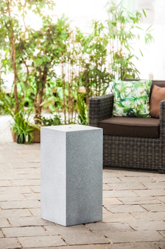 Heissner Gartenbrunnen-Sockel "Tower", granite color, 39x39x68cm (016612-09) Bild