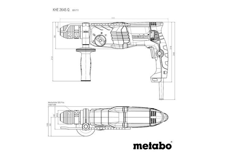 Metabo Kombihammer  KHE 2645 Q (601711500) 