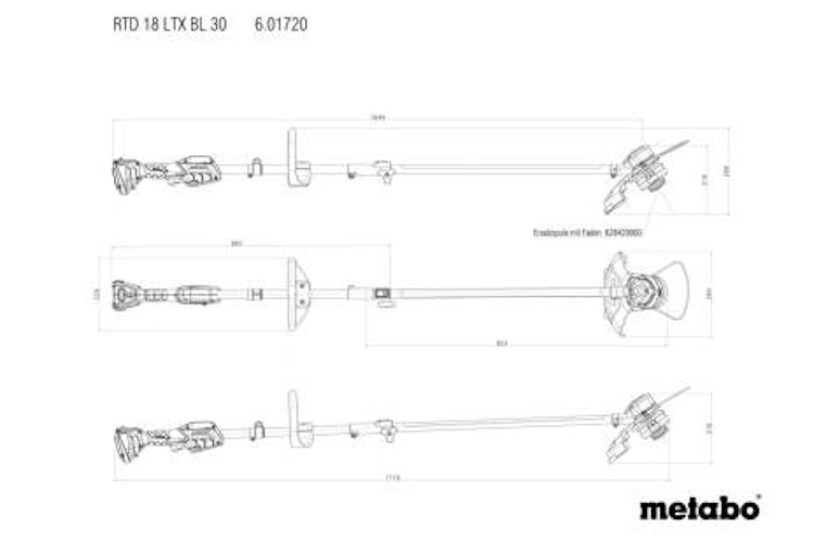 Metabo Akku-Rasentrimmer RTD 18 LTX BL 30 (601720850)