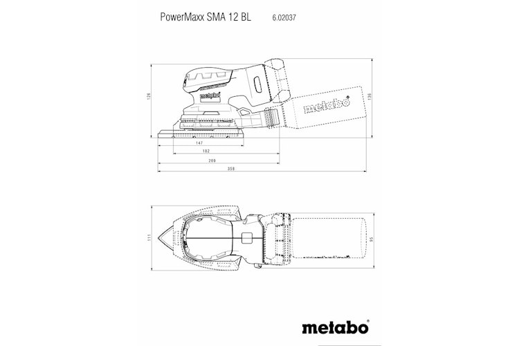 Metabo POWERMAXX SMA 12 BL (602037840) AKKU-MULTISCHLEIFER