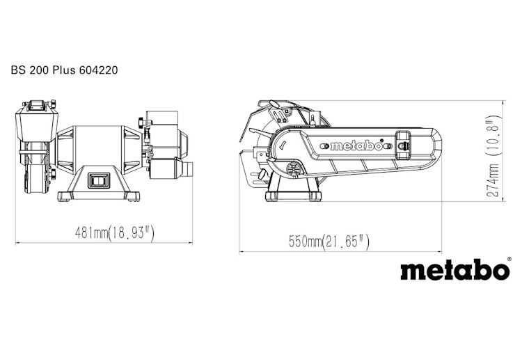 Metabo KOMBI-BANDSCHLEIFMASCHINE BS 200 PLUS 604220000