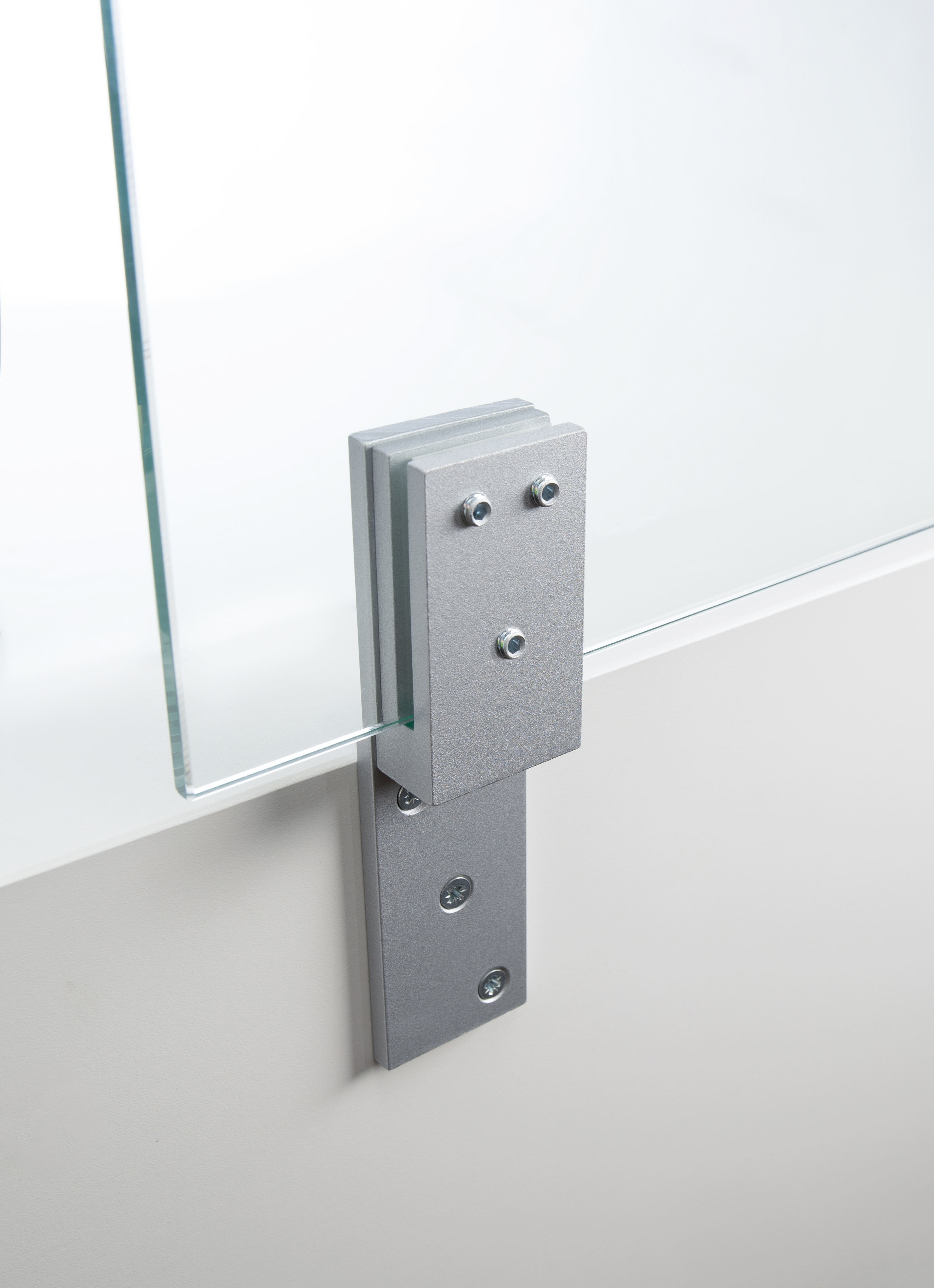 Vorschaubild Galerie T&J HYGIENE SCHUTZGLAS Thekenhalter für ESG 6 mm