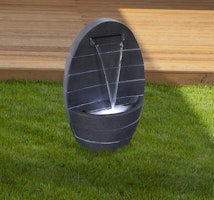 Gardenforma Wasserspiel Parana, Polyresin inkl. Pumpe und LED-Beleuchtung