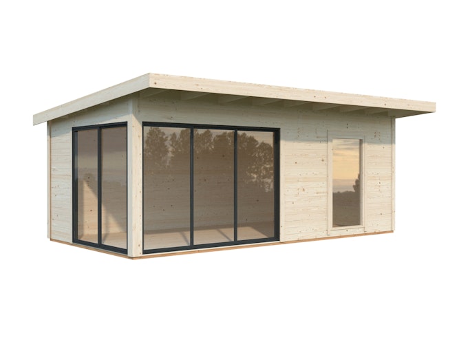 Palmako Gartenhaus Andrea 17,1 m² mit Schiebetür - 44 mm