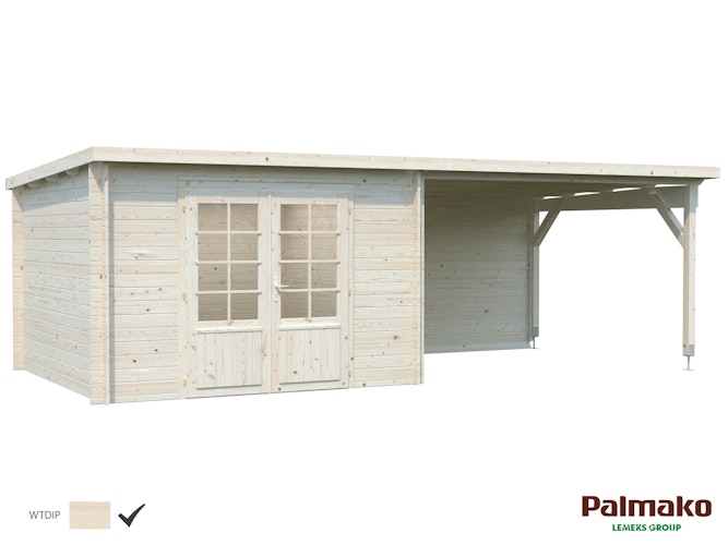 Palmako Gartenhaus Ella 8,7 + 10,0 m² - 28 mm