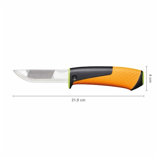 Fiskars Profimesser mit Feile + integr. Schärfer 1023619