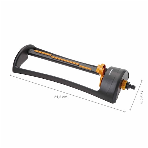 Fiskars Wassersparender Sprinkler mit Metalfuß 1023661