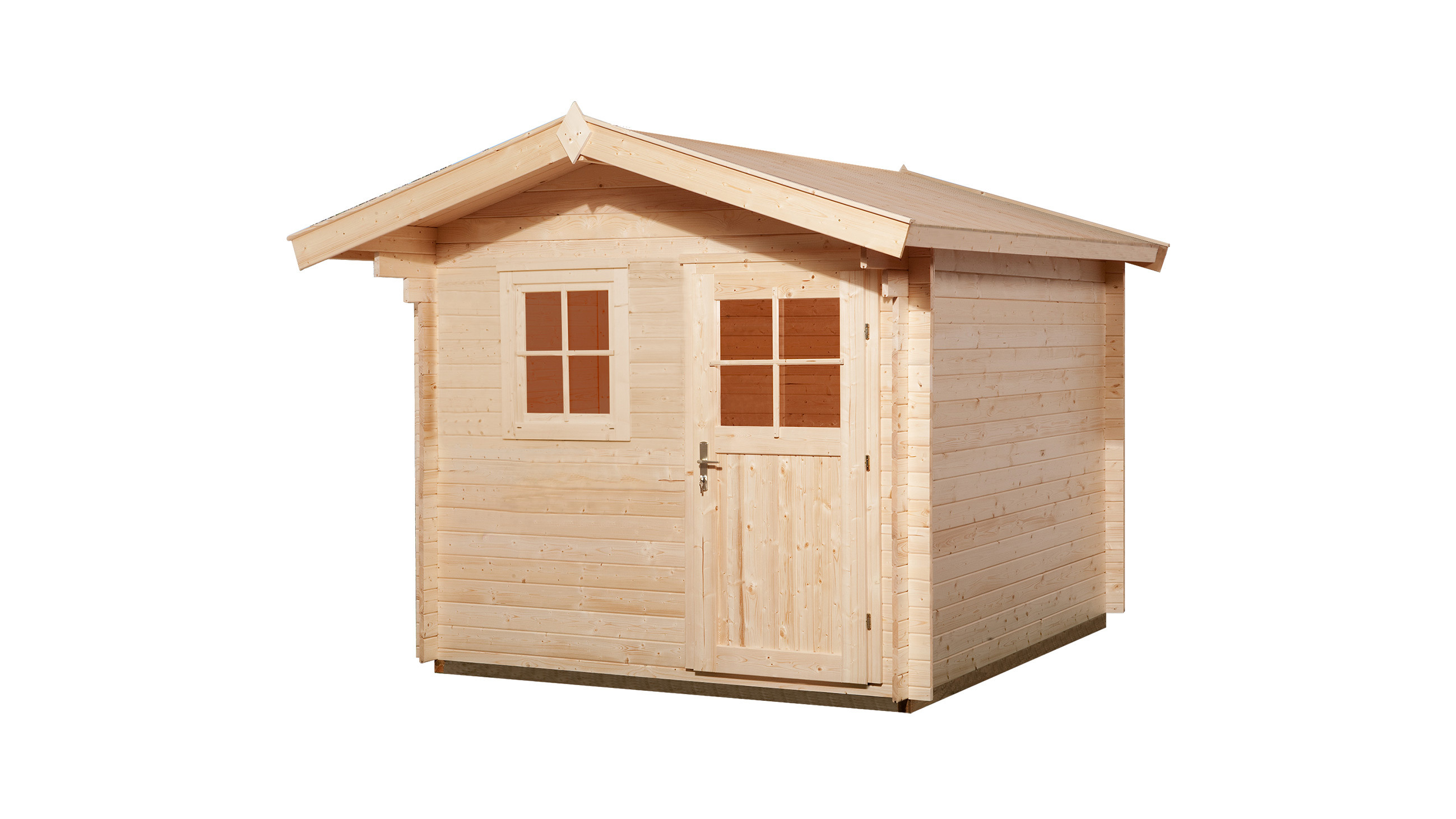 Von einem Kunden aufgenommenes Foto von Weka Gartenhaus Premium28 FT mit Vordach (20 cm) - 28 mm Von einem Kunden aufgenommenes Foto von Weka Gartenhaus Premium28 FT mit Vordach (20 cm) - 28 mm