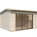 Palmako Gartenhaus Ines 11,1 m² Slide Plus mit Isolierglas-Schiebetür - 44 mmBild
