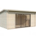 Palmako Gartenhaus Ines 13,7 m² Slide Plus mit Isolierglas-Schiebetür - 44 mmBild
