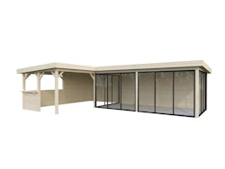 Palmako Carport/Pavillon Connect Lenna 33,2 m² Set 421 Slide