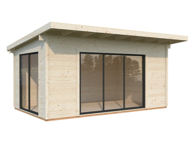 Palmako Gartenhaus Grace 14,1 m² Slide Plus - 56 mm Wandstärke