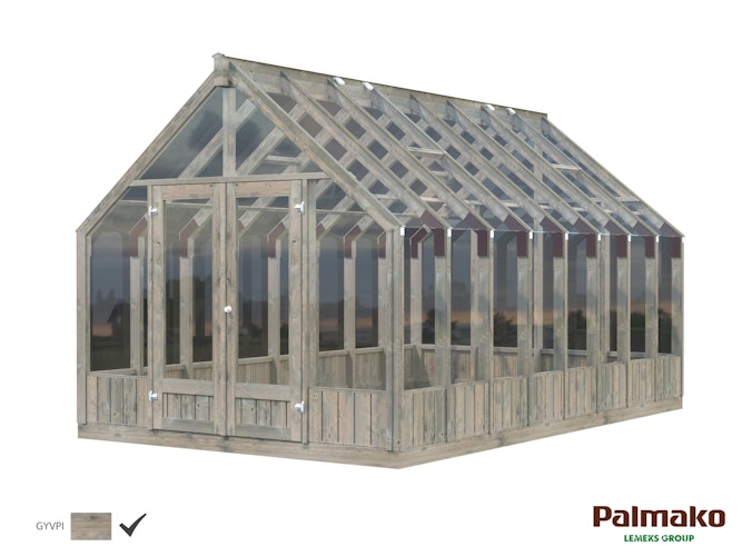 Palmako Gewächshaus / Pavillon / Glashaus Emilia 13,8  m² - 18 mm