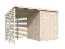 Palmako Gerätehaus Leif 3,0 m² + 2,9 m² Anbau - 16 mm