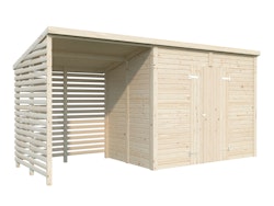 Palmako Gerätehaus Leif 4,5 m² + 2,9 m² Anbau - 16 mm