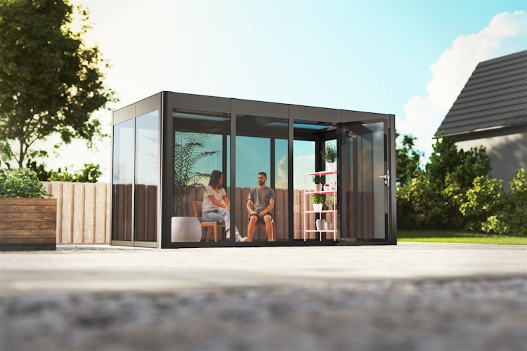 SunElements Design Gewächshaus/Sommergarten SunGarden Modern mit Photovoltaik-Option