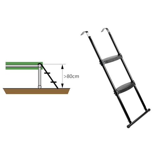 Exit Leiter für Trampoline Größe L (für Rahmenhöhe 85 cm und höher)