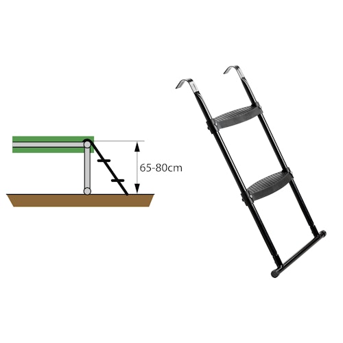 Exit Leiter für Trampoline Größe M (für Rahmenhöhe 70 - 80 cm)