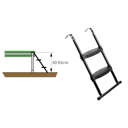 Exit Leiter für Trampoline Größe S (für Rahmenhöhe 50 - 65 cm) Bild