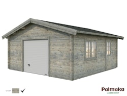 Palmako Garage Roger 27,7 m² - 70 mm - mit Sektionaltor