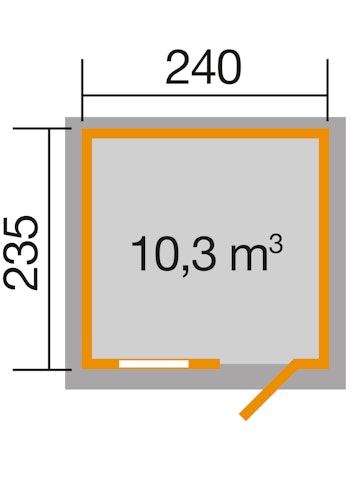 Weka Gartenhaus 123 - 28 mm Bild