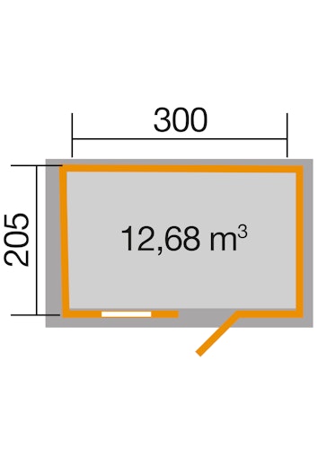 Weka Gartenhaus 123 - 28 mm Bild