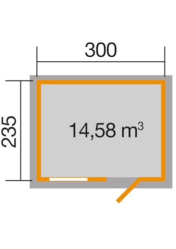 Weka Gartenhaus 123 - 28 mm Bild