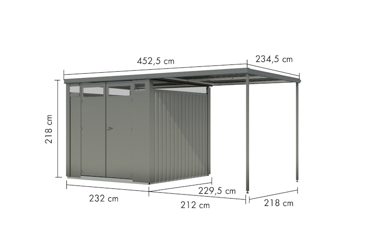 Karibu Metallgerätehaus Østen 