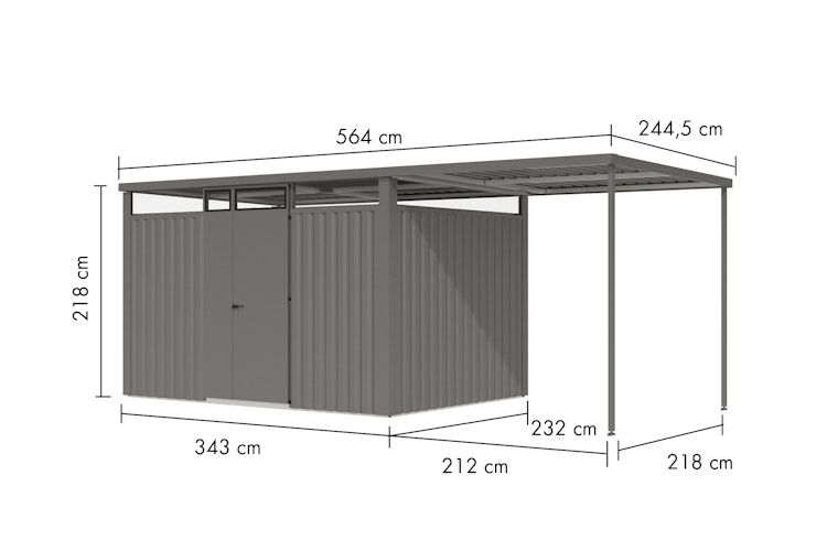 Karibu Metallgerätehaus Østen 