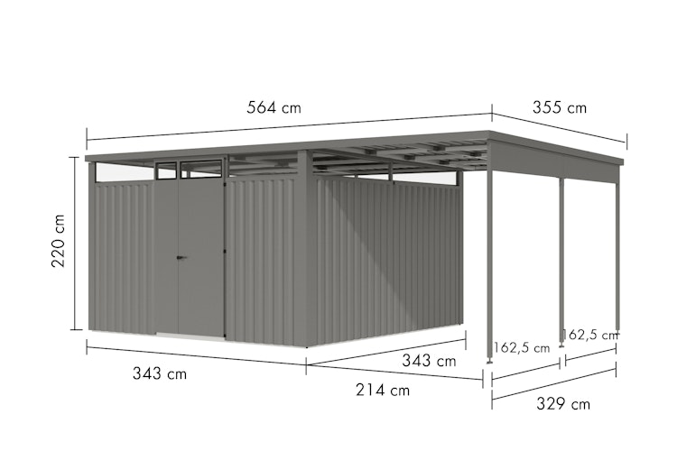 Karibu Metallgerätehaus Østen 