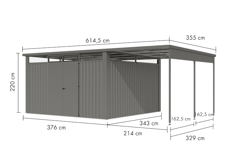 Karibu Metallgerätehaus Østen 