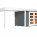 Weka Designhaus 126 B+  inkl. 300 cm Anbau und extra hoher Tür - 28 mmBild