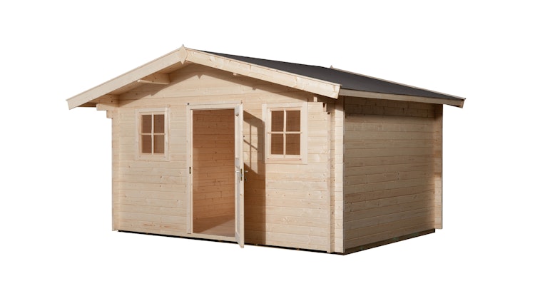Weka 45 mm Weekendhaus 138 mit Vordach (60 cm)
