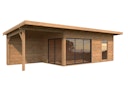 Palmako Gartenhaus Andrea 17,1+7,9 m² Slide Plus mit Isolierglas-Schiebetür  - 44 mm