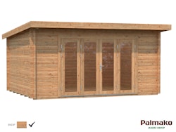 Palmako Gartenhaus Lea 14,2 m² mit Doppelfalttür - 44 mm