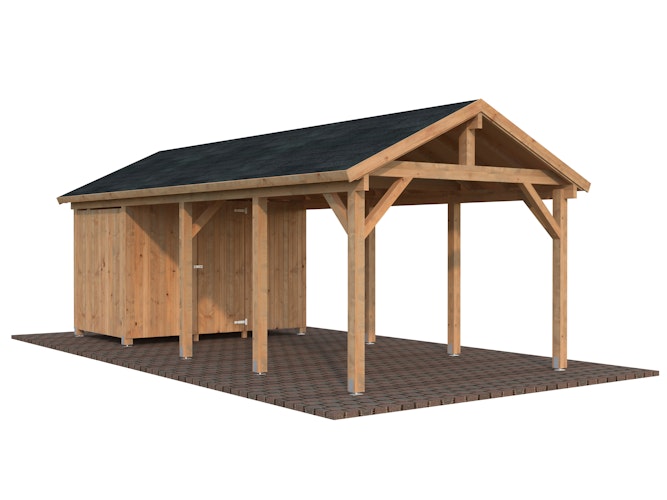 Palmako Carport Robert 23,1 m² mit Geräteraum