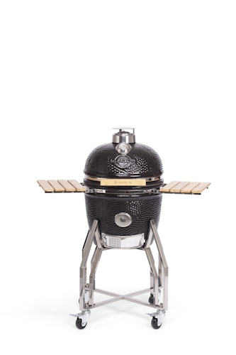 Yakiniku Kamado Keramikgrill MEDIUM Set inkl. Gestell+Rollen+Seitentische