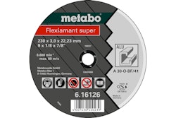 Metabo Flexiamant super 230x3,0x22,23 AluTrennscheibegerade Ausführung