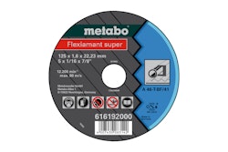Metabo Flexiarapid super 125x1,6x22,23 StahlTrennscheibegerade Ausführung