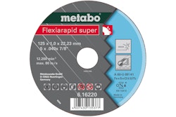 Metabo Flexiarapid super 115x1,6x22,23 InoxTrennscheibegekröpfte Ausführung
