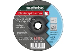 Metabo Flexiarapid super 180x1,6x22,23 InoxTrennscheibegekröpfte Ausführung